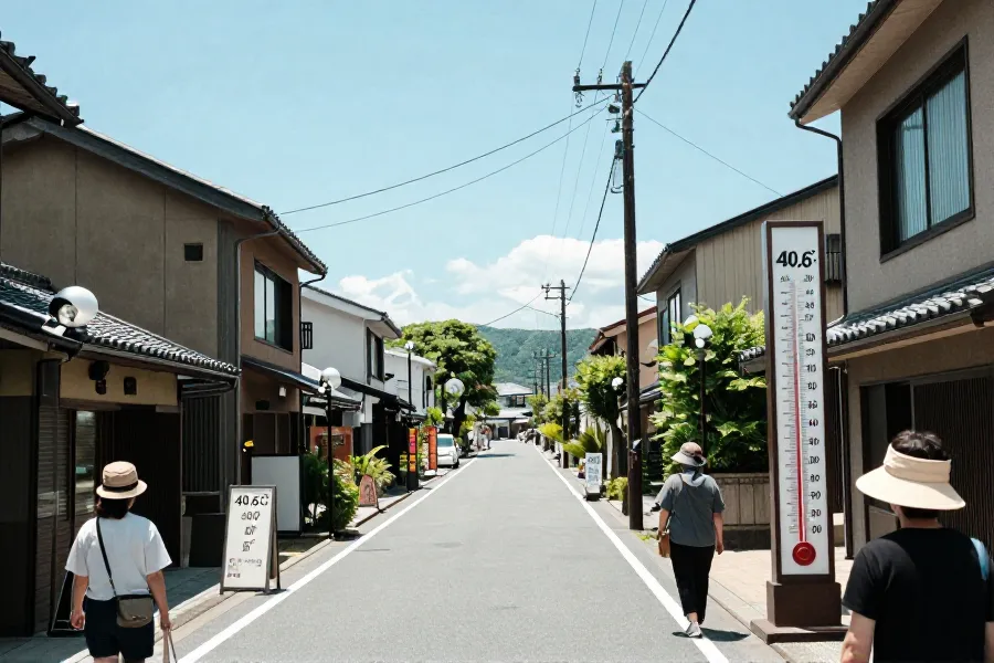 日本连5天破40℃创纪录 多地高温致中暑激增