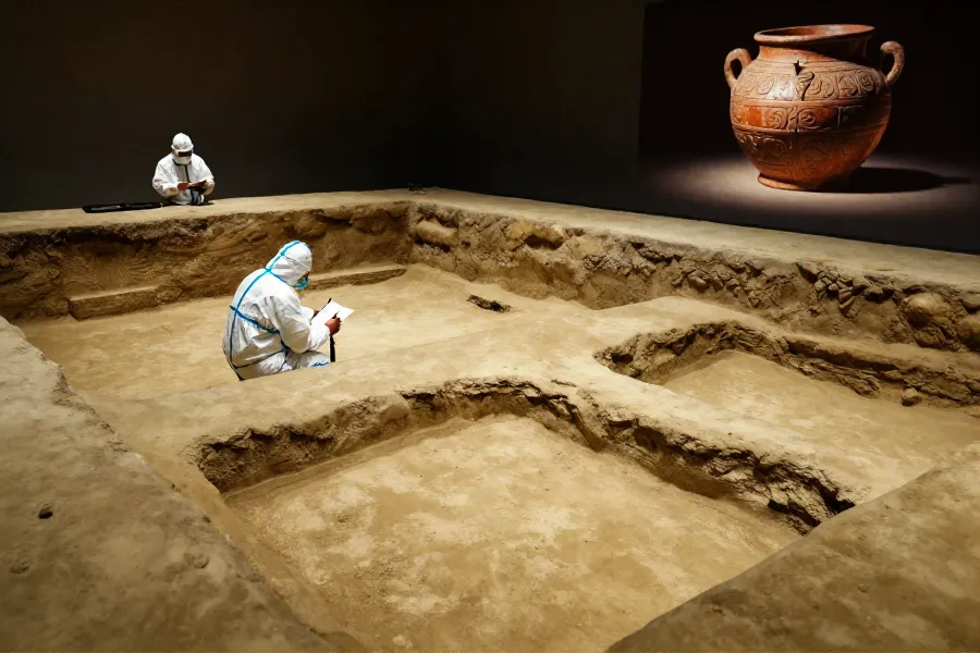 汉景帝阳陵展出中乌联合考古成果