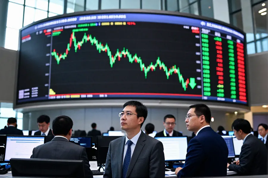 中国A股主要指数集体下挫 军工板块逆势走强