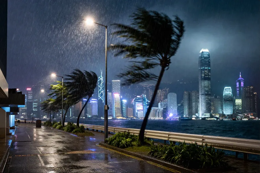 九号风球即将悬挂 台风红霞逼近