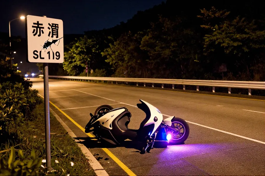 赤鱲角南環路交通意外 鐵騎士送院後離世
