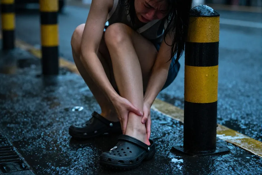 夏季穿洞洞鞋易骨折？医生详解崴脚急救与风险