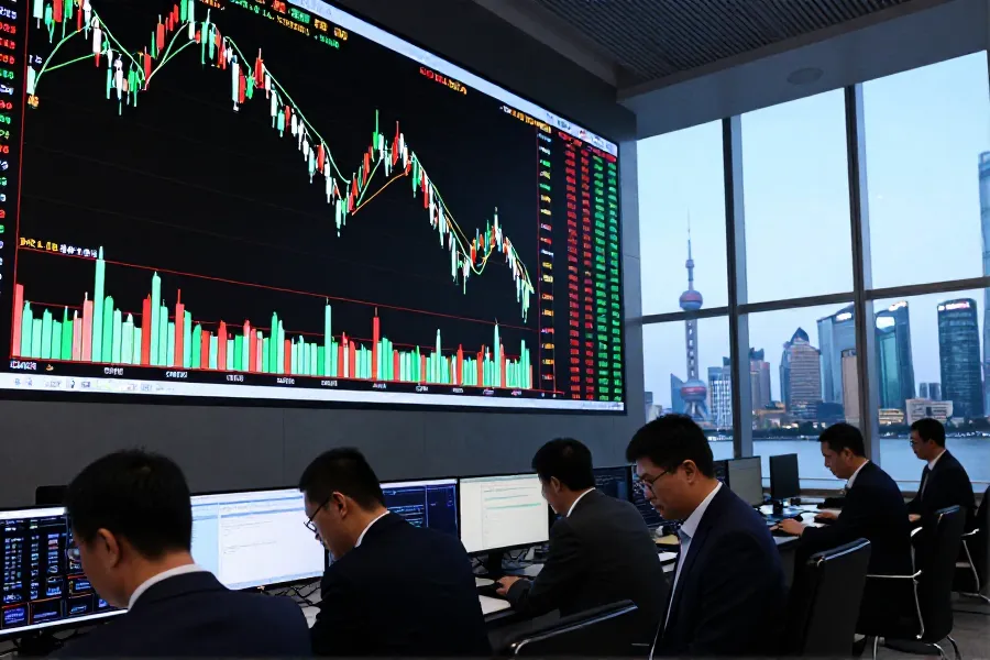 中国A股主要指数普遍下挫 沪深成交缩至1.93万亿