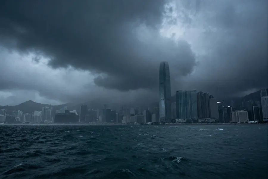 香港天文台预告今晨改发八号风球