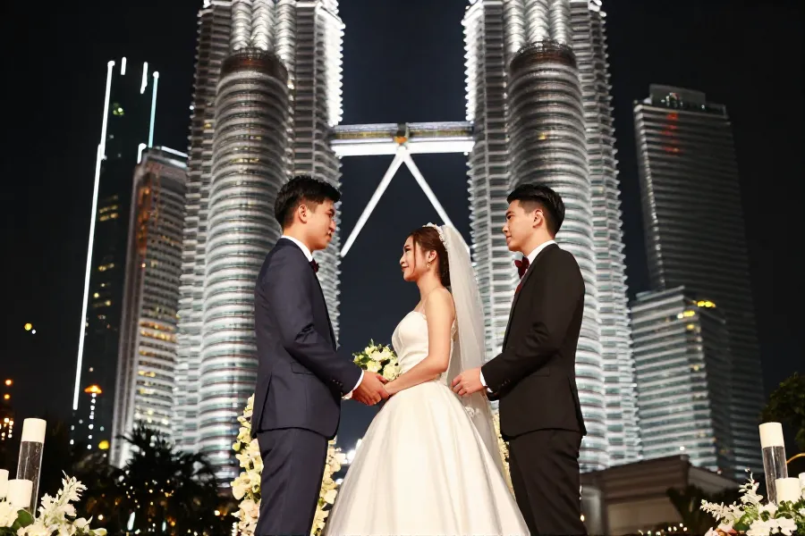 杨明庄思明8月2日吉隆坡大婚 婚服造价超百万