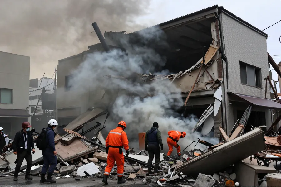 日本熊本地震商场爆炸致2死