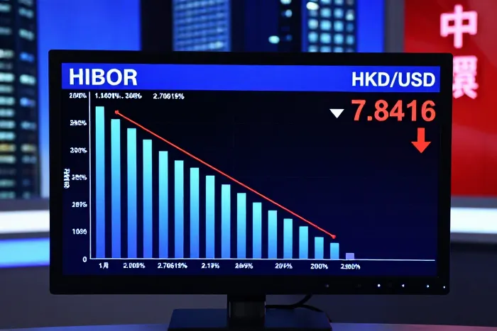 港元拆息分化 HIBOR短線轉跌
