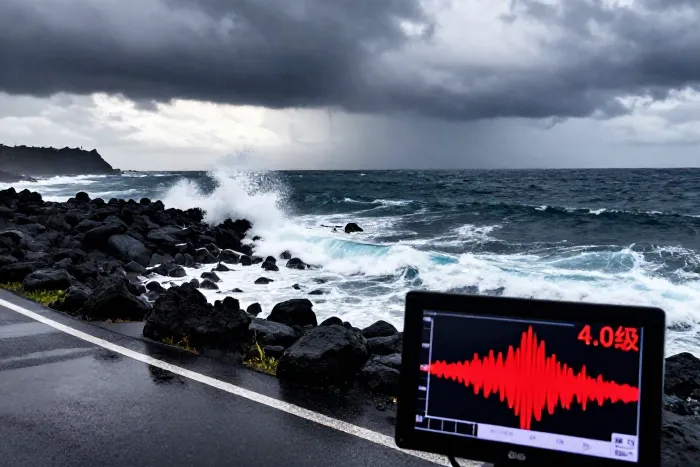 台东海域一宗4.0级地震 震源深20千米