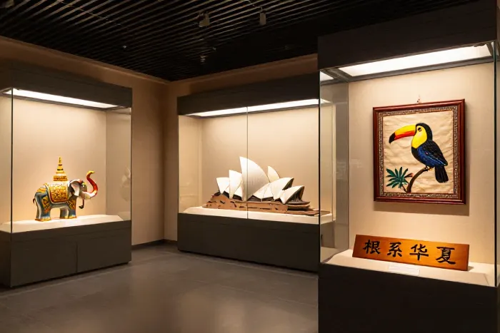 广州侨博展出百件海外侨团赠礼