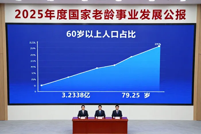 2025中国老龄数据：60岁以上人口占23%