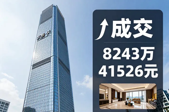 新地启德天璽·天2期4房单位8243万成交
