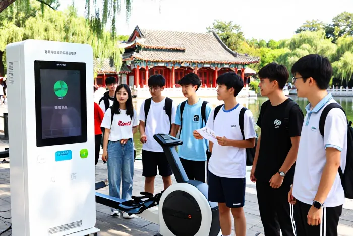 中法少年北京研学结对 共探科技文化