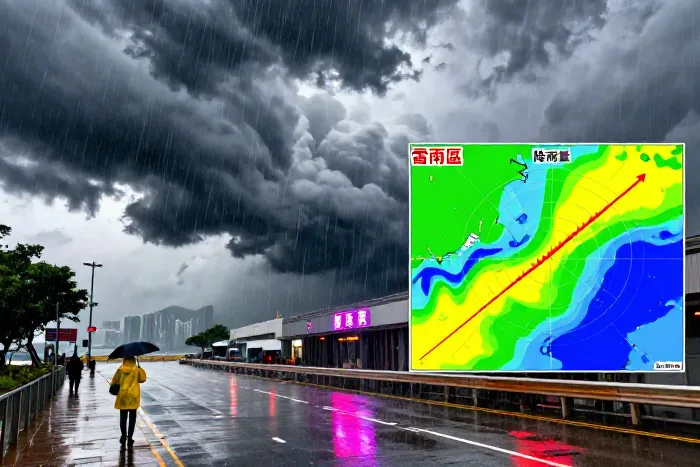 低壓槽影響珠江口 雷雨區料兩三小時後影響香港