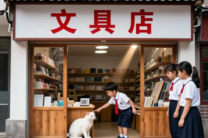 男童文具店逗猫被咬伤，法院判责各半