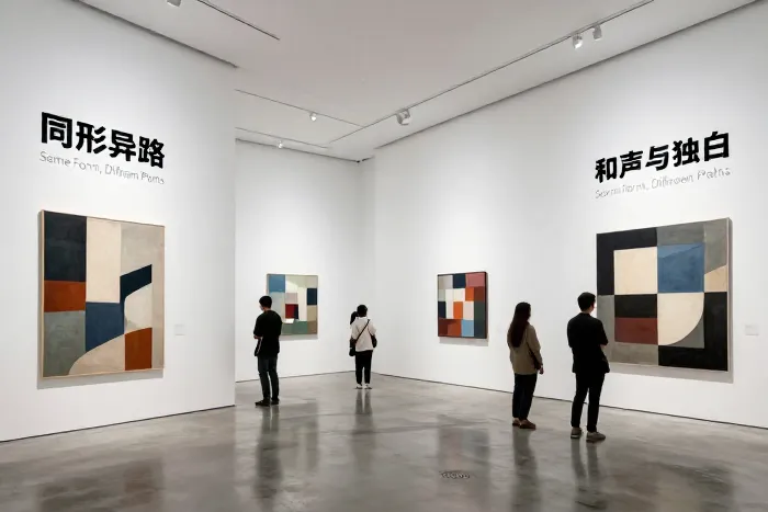 中央美院展出三位抽象艺术家对话展