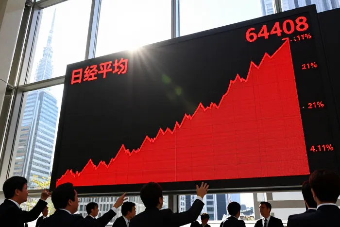 日经指数早盘大幅飙升逾4%