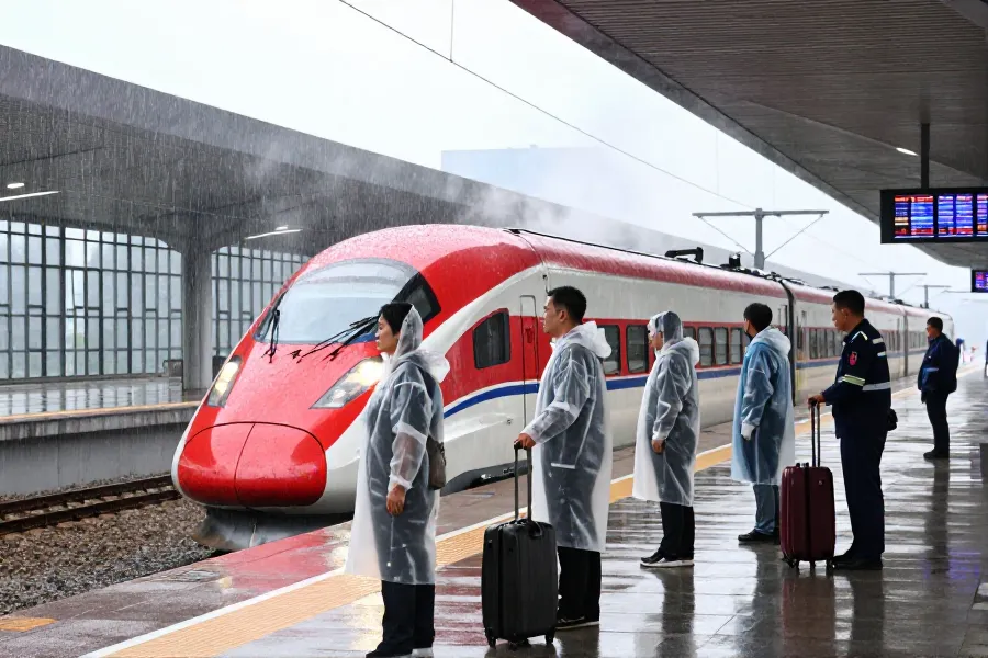 强降雨致宜万铁路多趟列车停运