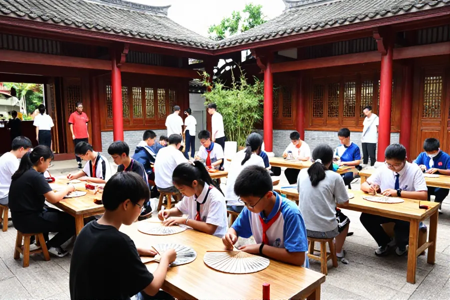 两岸学子福州研学体验传统科举文化
