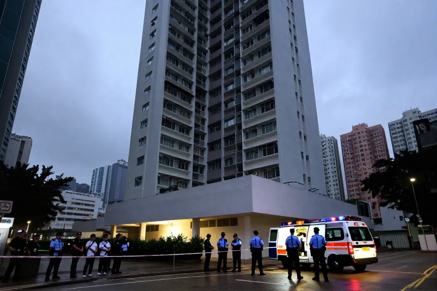 东涌一少年坠楼身亡 现场发现遗书