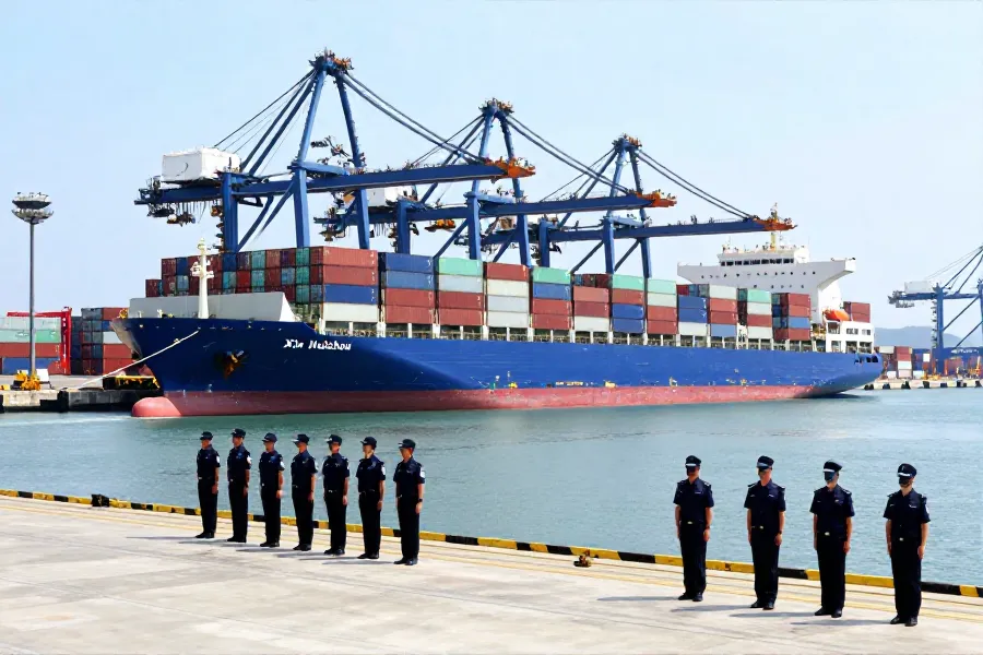 中远海运红海航线启航 广州南沙保障首航