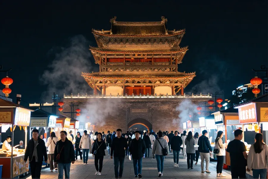 广西南宁：夏夜钟鼓楼飘彩调戏韵