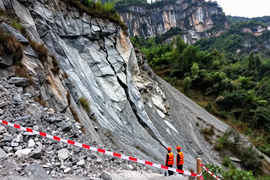 重庆巴南成功避险一宗危岩崩塌 基层监测员及时发现助11人安全转移