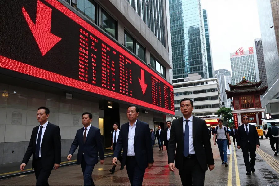 内地征税传闻致港股大挫 金融地产重挫