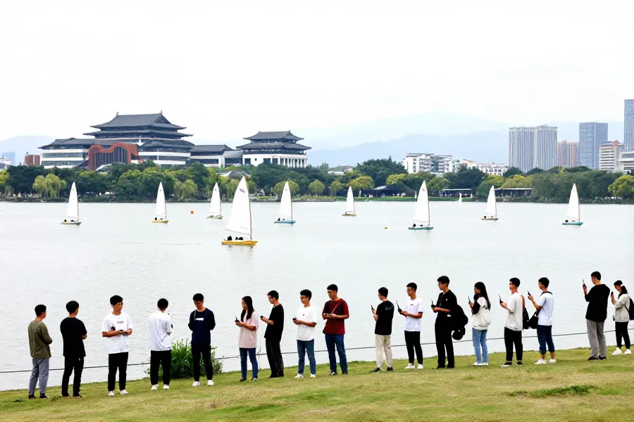 首届船政航海模型赛福州开赛，多地青少年竞技东湖