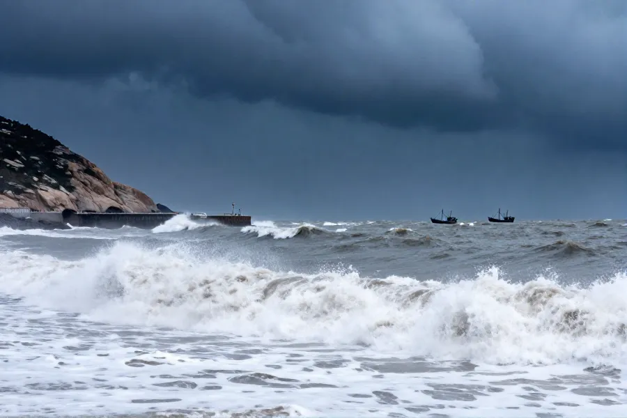 台风“白海豚”逼近，东海及沿海海域发布海浪预警