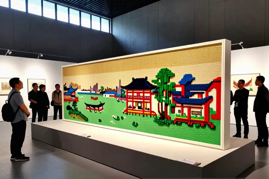 三百萬積木重現古畫神韻：洪子健樂高版《清明上河圖》登陸杭州
