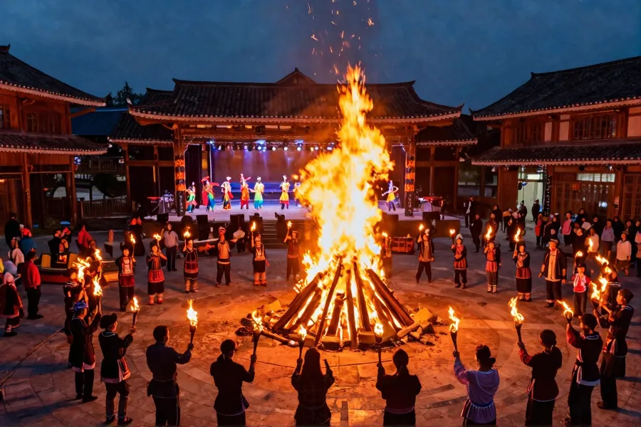 新余力塘下村：火把照亮彝汉融合路，千年民俗赋能乡村振兴