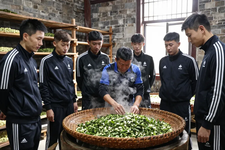 茶香传友谊：外籍足球小将福州体验非遗茉莉花茶技艺