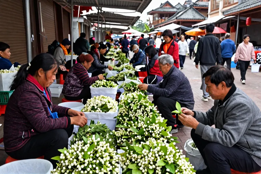 横州茉莉花市复苏：产量预期恢复八成，产业链协同救灾显效