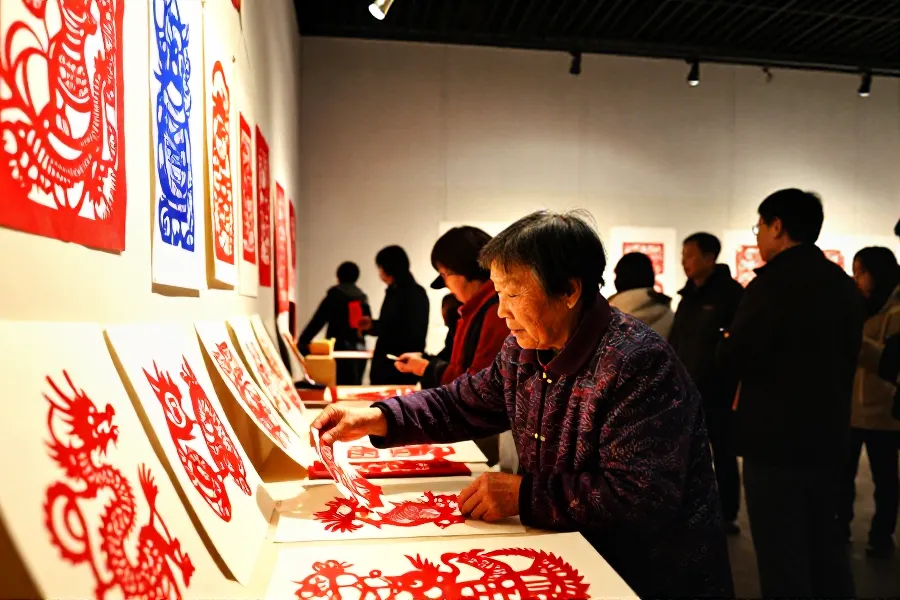 百岁非遗传承人张月仙昆明个展：方寸剪纸间的岁月长歌