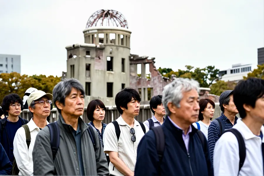 广岛废墟前再响抗议：日本民众拒绝核武装，呼吁正视历史