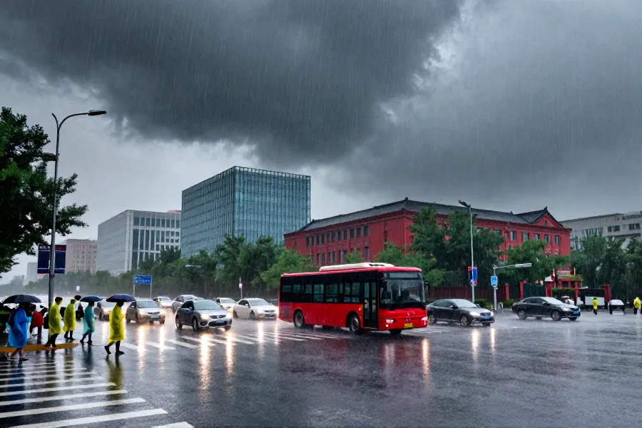 北京多区将迎强降雨 气象台发布蓝色预警