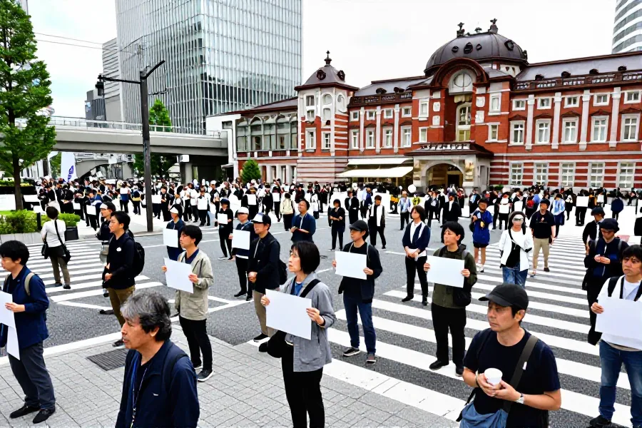 大阪民众集会抗议高市政权扩军动向