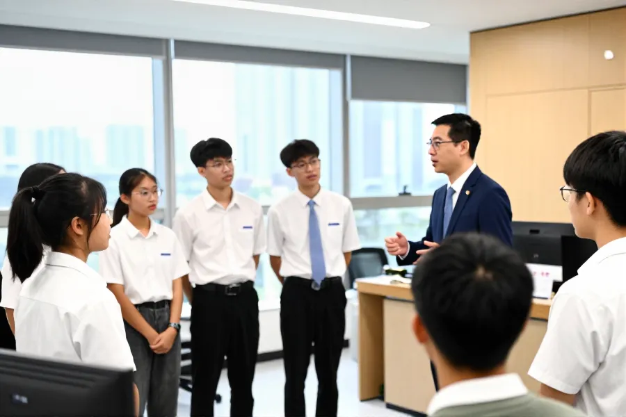 台湾学生在福建银行进行金融实践