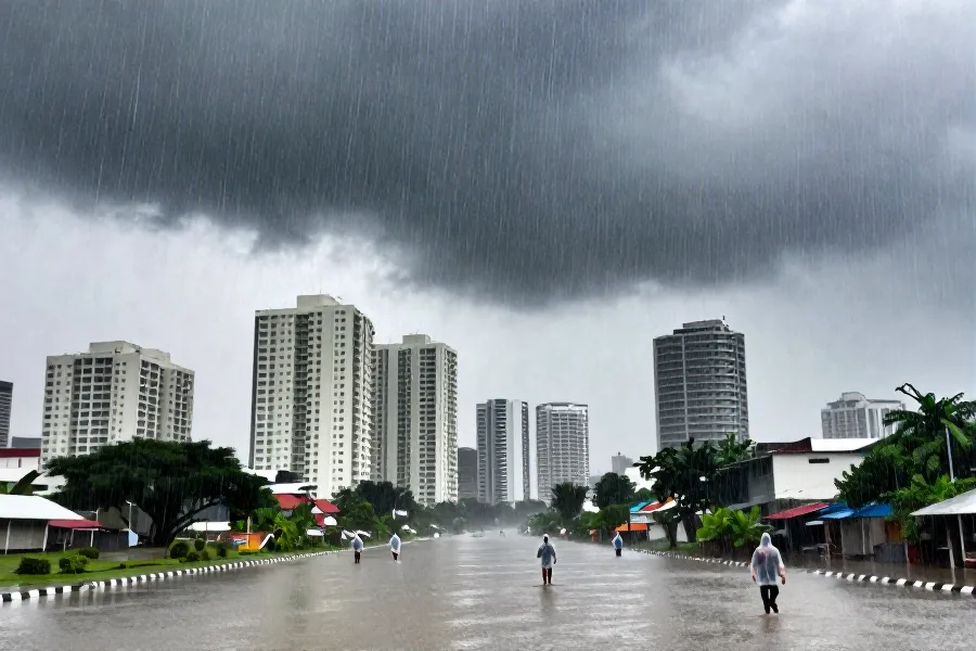台风白海豚逼近菲律宾，多地拉响红色暴雨警报