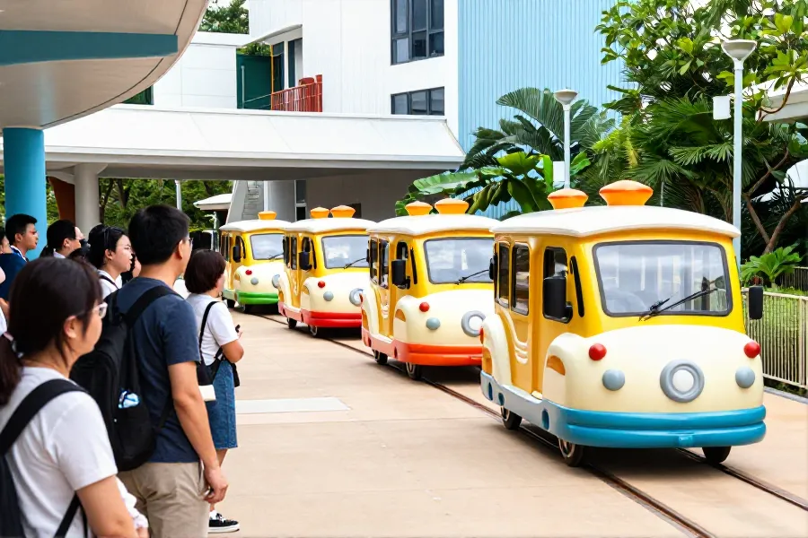 大熊猫生日电车在香港岛巡游