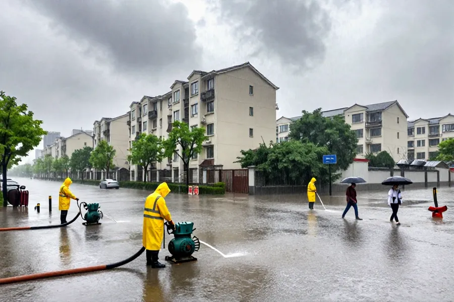 上海迎战台风“白海豚”：联建新村积水获控，城市运行平稳