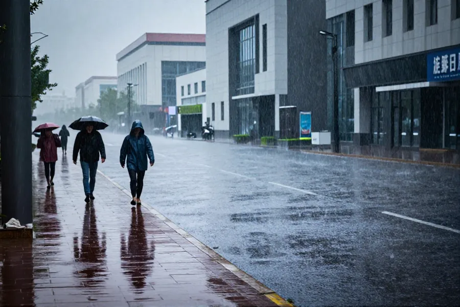 哈尔滨暴雨预警：市民涉水出行风险提示