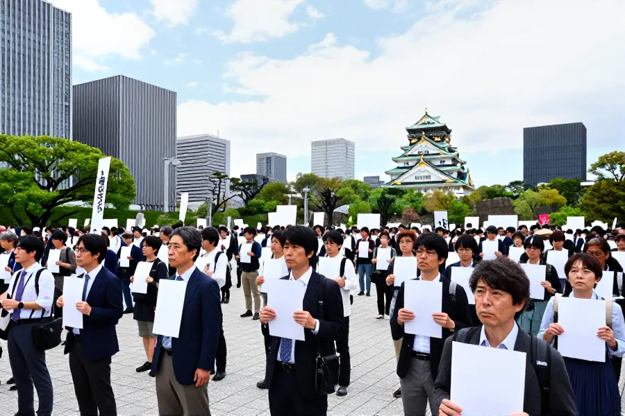 日本大阪民众集会：警惕高市政权扩军倾向