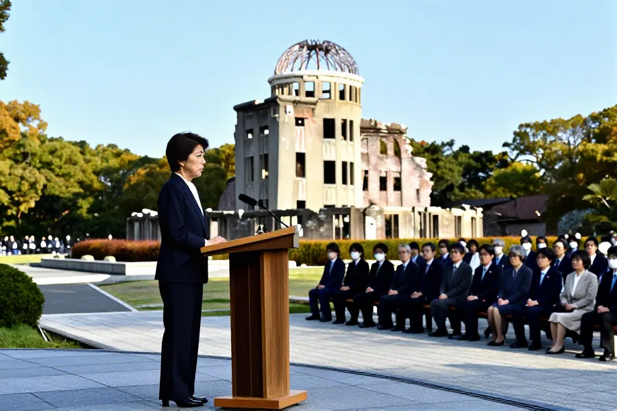 日本首相长崎讲话回避核武承诺，年底安保文件修订引关注