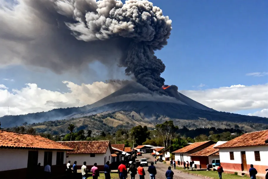富埃戈火山喷发引发危地马拉多地疏散
