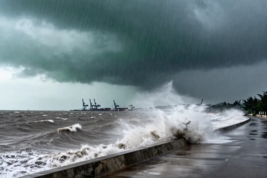 浙闽沿海迎台风“白海豚”登陆 华中等地降水加剧