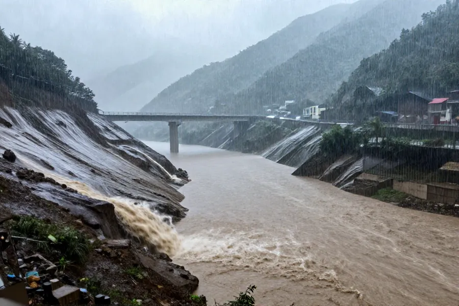 鄂西持续暴雨 48国道部分路段临时封闭