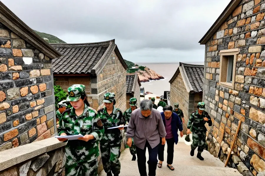 洞头海霞民兵：多维联动筑牢台风防御网