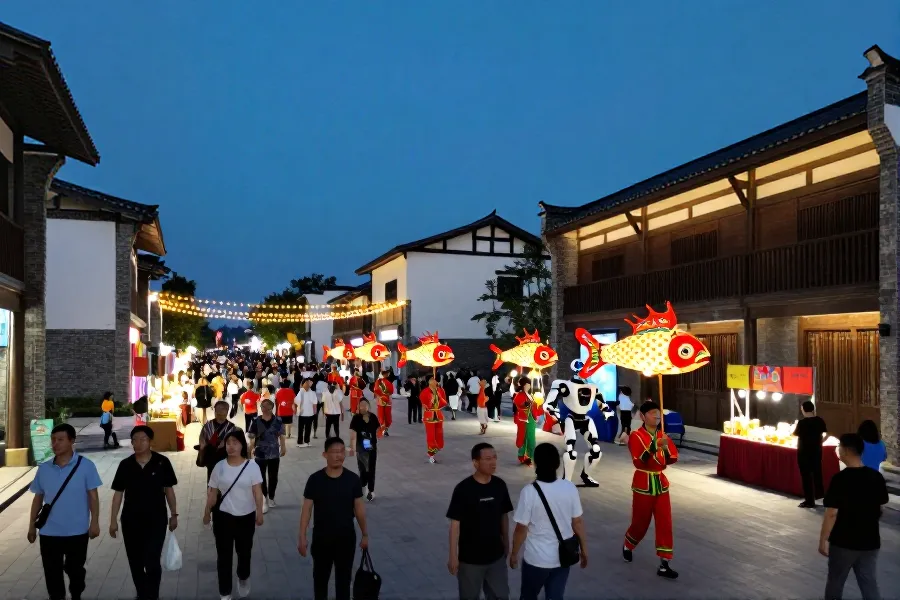 连城四角井非遗夜游火爆，客家文化赋能暑期经济