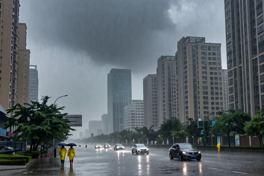豫皖等地迎特大暴雨 台风“白海豚”减弱中仍伴强风